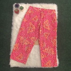 Lilly Pulitzer Cha Cha Butterfly Capri Pants